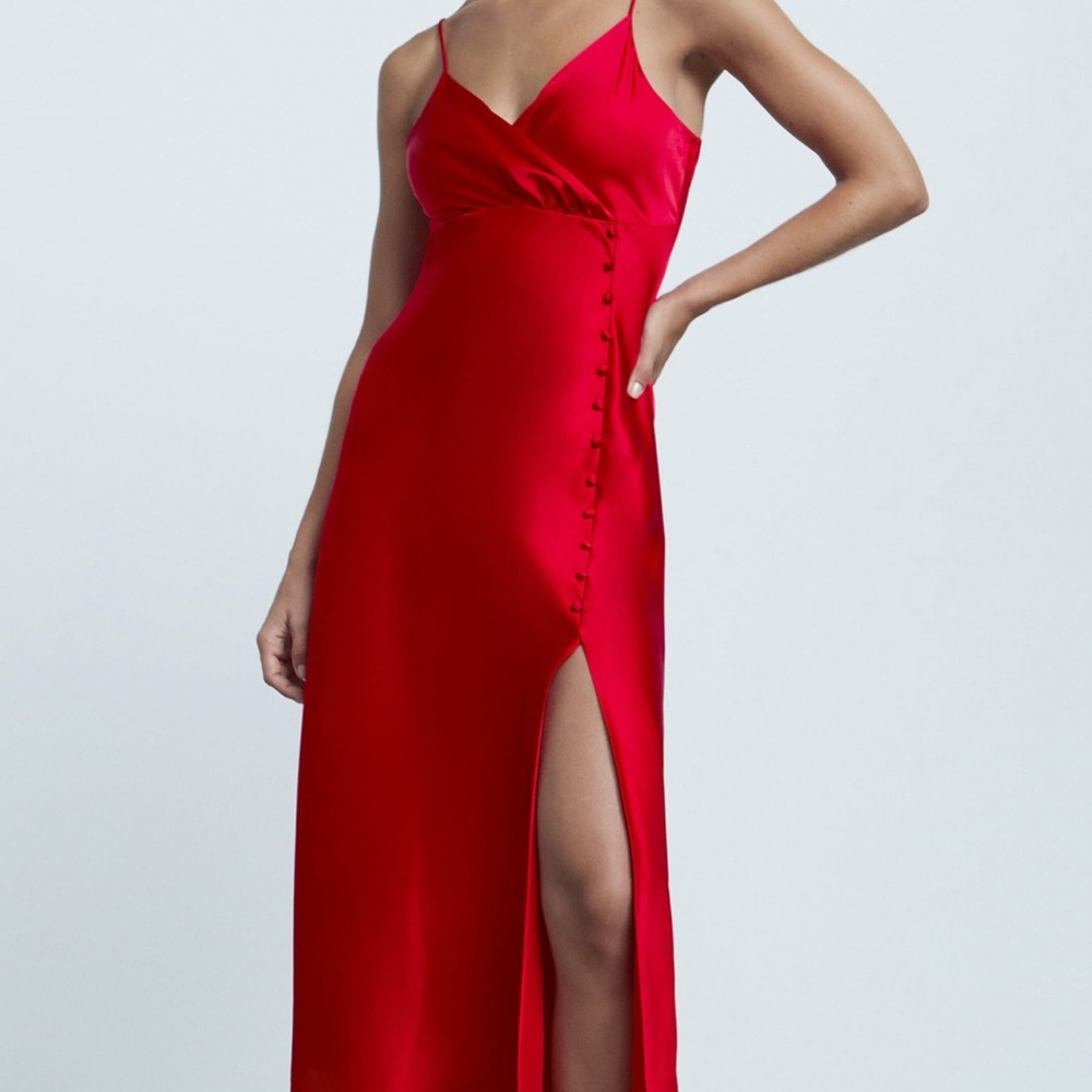 NWT Zara Satin Lingerie Style Dress